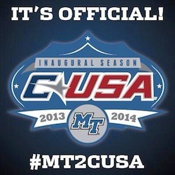 Middle Tennessee State uses unique social media campaigns celebrating new conference membership